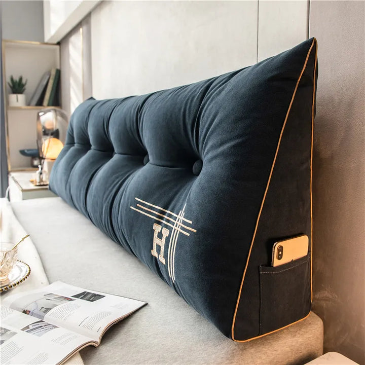 Large Comfort Cushion - EmbraceNest-Dark Blue-23.62 × 19.69 × 7.87 inches-Nora Luxe