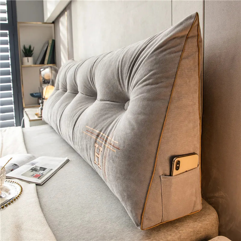 Large Comfort Cushion - EmbraceNest-Gray-23.62 × 19.69 × 7.87 inches-Nora Luxe