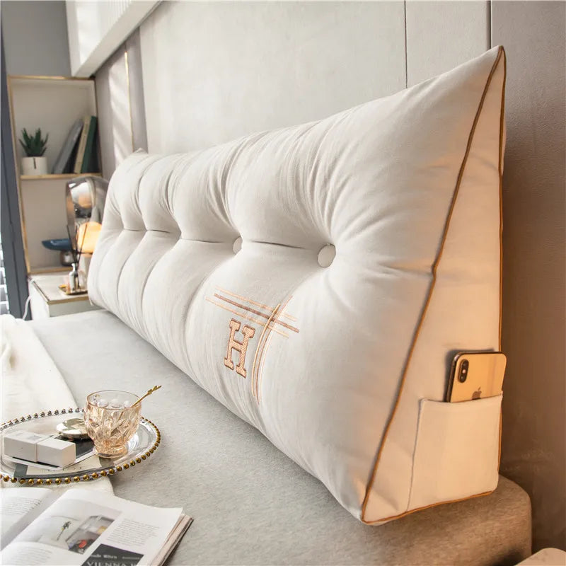 Large Comfort Cushion - EmbraceNest-White-23.62 × 19.69 × 7.87 inches-Nora Luxe