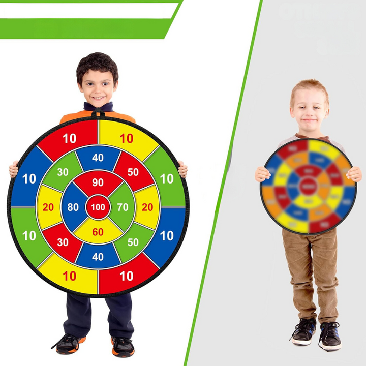 Large Dartboard for Children with Sticky Balls and Darts - PlayTarget-Nora Luxe