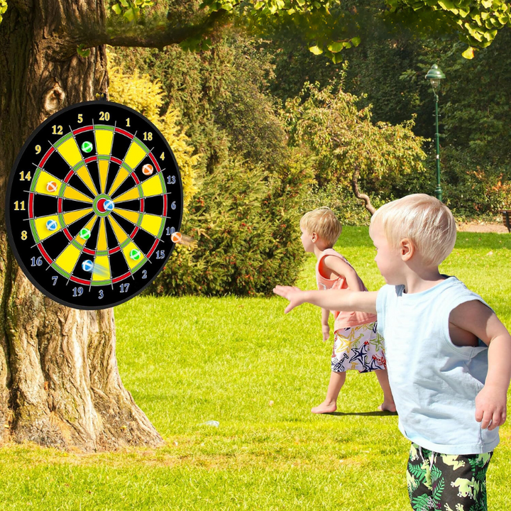 Large Dartboard for Children with Sticky Balls and Darts - PlayTarget-Nora Luxe