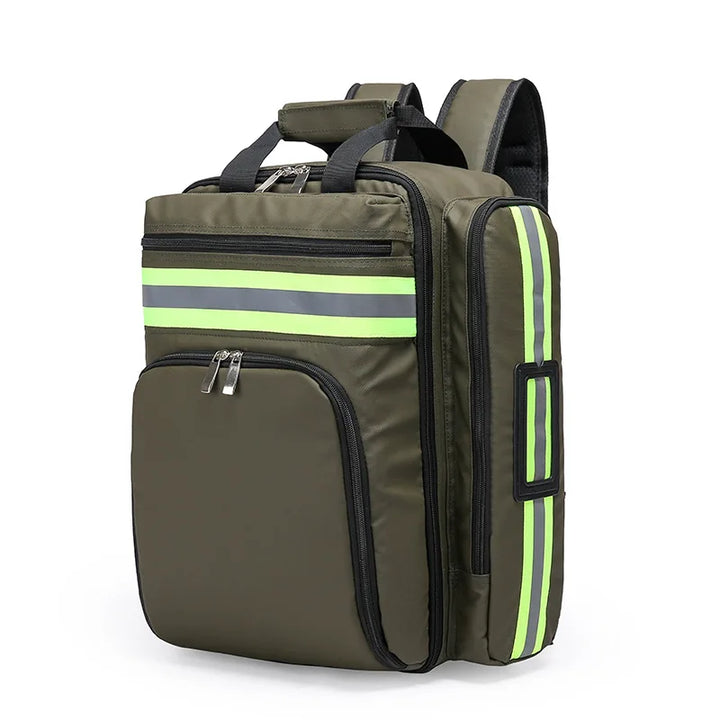 Large First Aid and Survival Backpack - RescueReady-Olive green-Nora Luxe