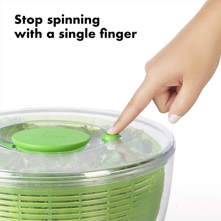 Large Salad Spinner-Green-Nora Luxe