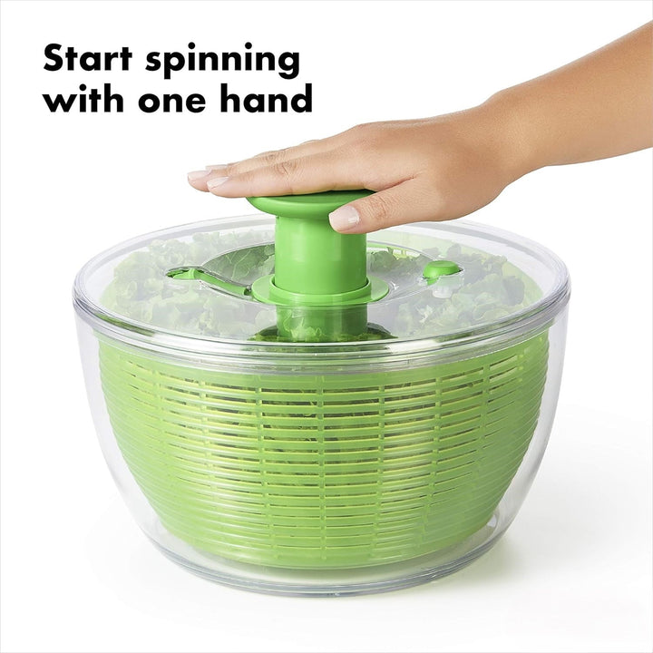 Large Salad Spinner-Green-Nora Luxe