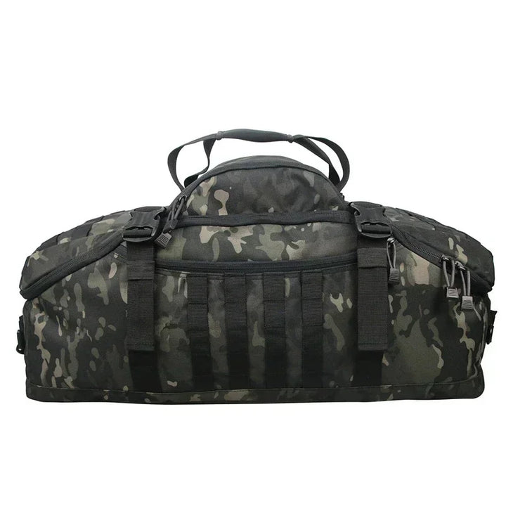 Large Tactical Travel Bag and Backpack - TrailTrek Duffle-Black-M-Nora Luxe