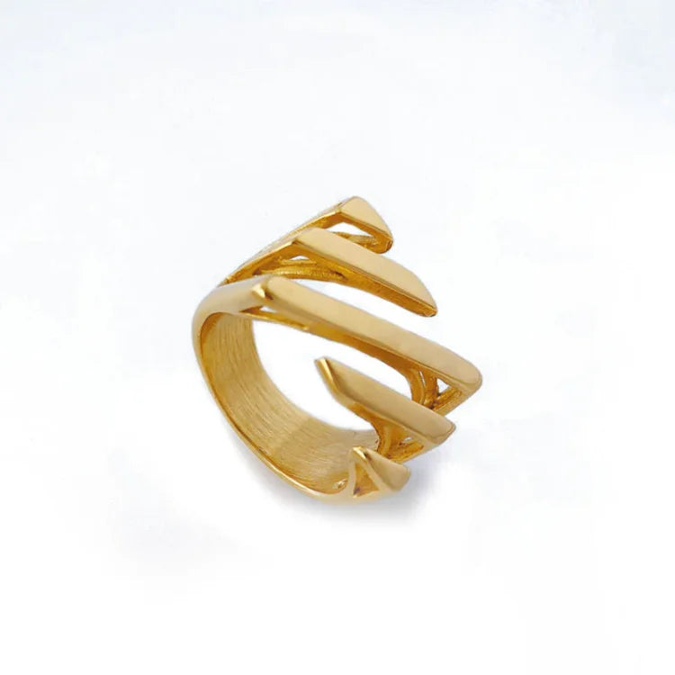 Layered Twisted Ring - Amaris-Gold-5-Nora Luxe