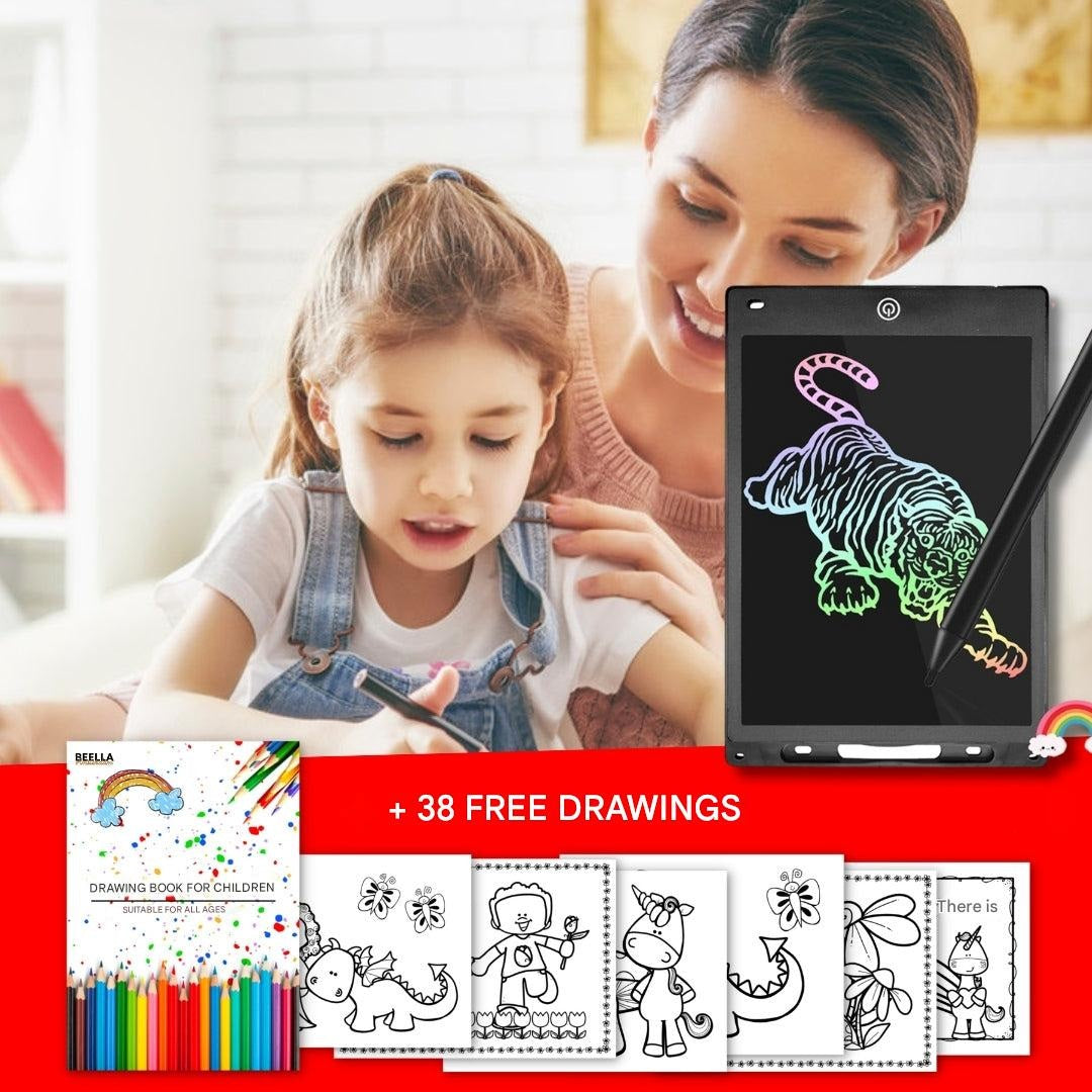 LCD Drawing Tablet for Children - CreativeScribble-Black-Nora Luxe