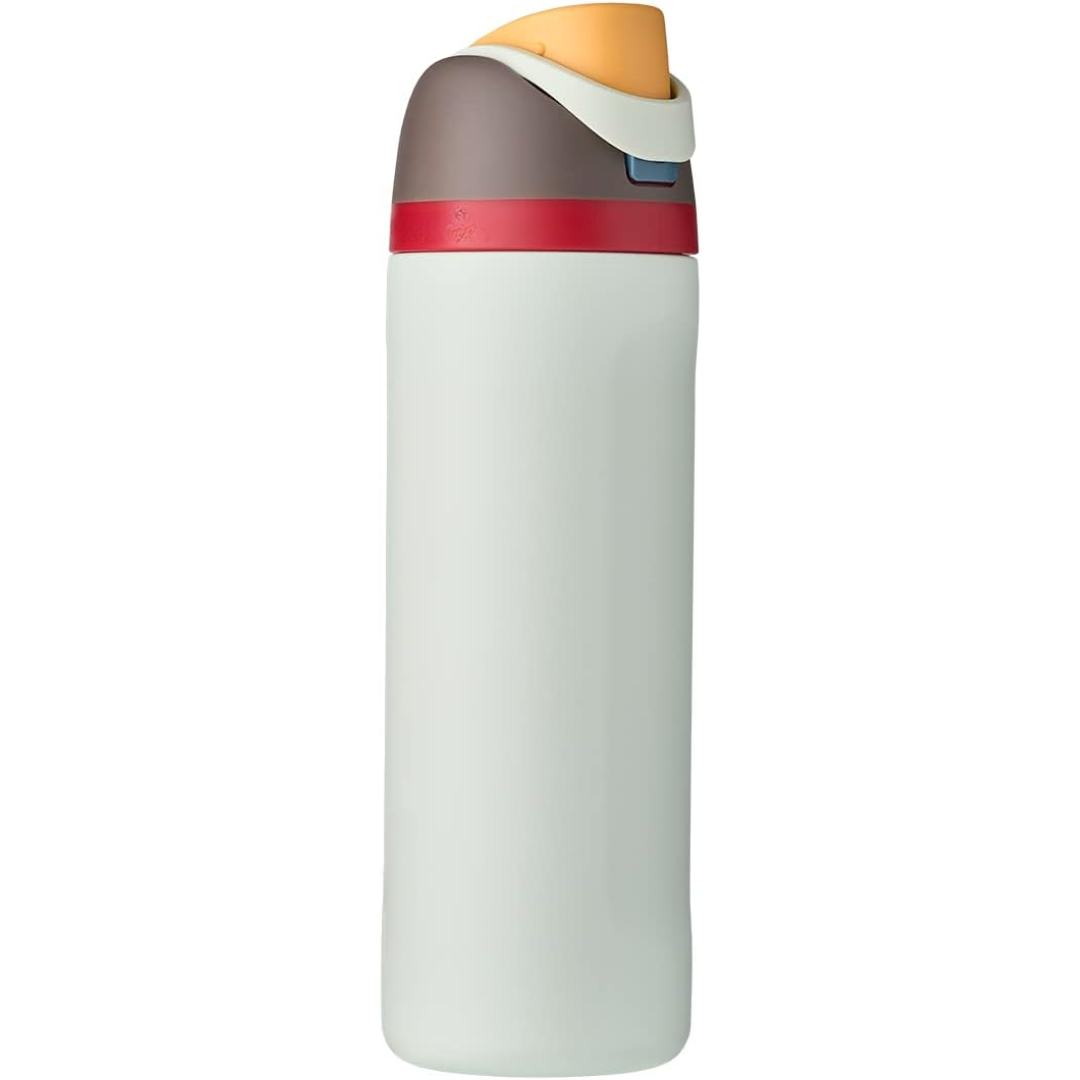 Leak-proof Insulated Stainless Steel Water Bottle with Straw - BPA-free-450 ml-Light gray-Nora Luxe
