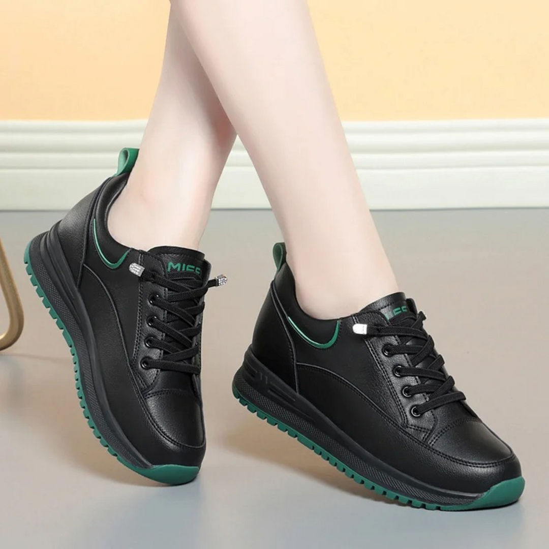 Learning Fireproof Waterproof Women's Shoes - TerraShield-Black-2.5-Nora Luxe