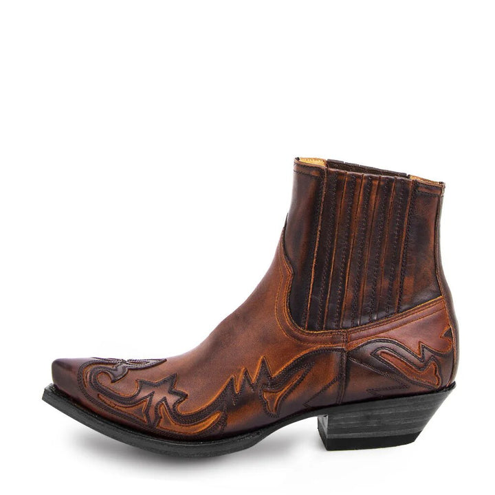 Leather Cowboy Boots - Dakota-Brown-3.0-Nora Luxe