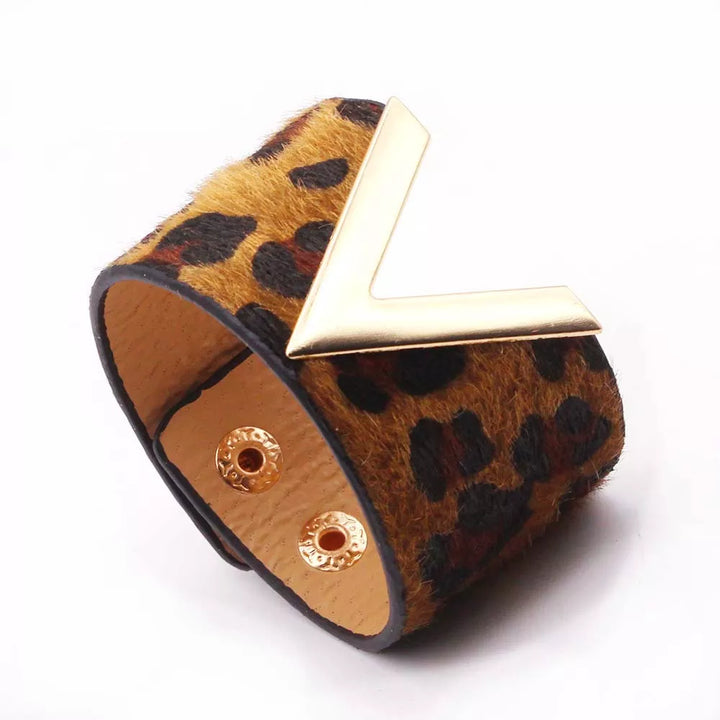 Leather Leopard Wrap Bracelet | Exquisite Handcrafted Accessory-V DARK-Nora Luxe