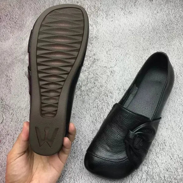 Leather Women's Shoes with Slip-Resistant Sole – Aurora-Black-3.5-Nora Luxe