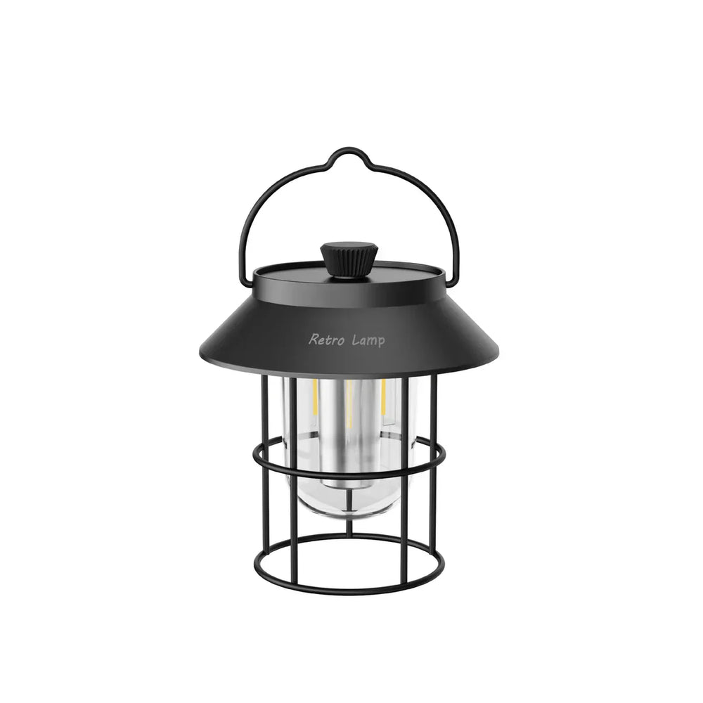 LED Camping Lantern - CampGlow-Black-Nora Luxe