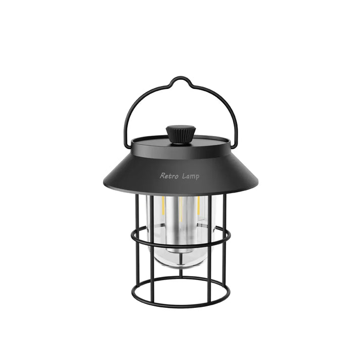 LED Camping Lantern - CampGlow-Black-Nora Luxe