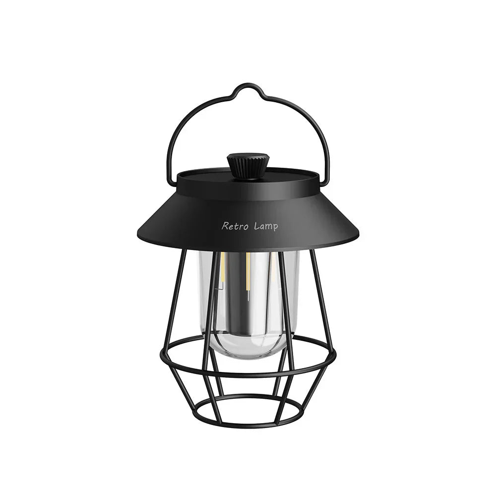 LED Camping Lantern - CampGlow-Black-Nora Luxe