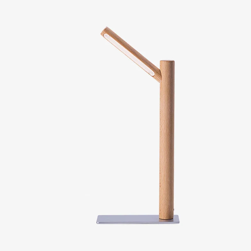 LED Desk Lamp with 360° Adjustable Head - Flexura-Walnut-The Livary