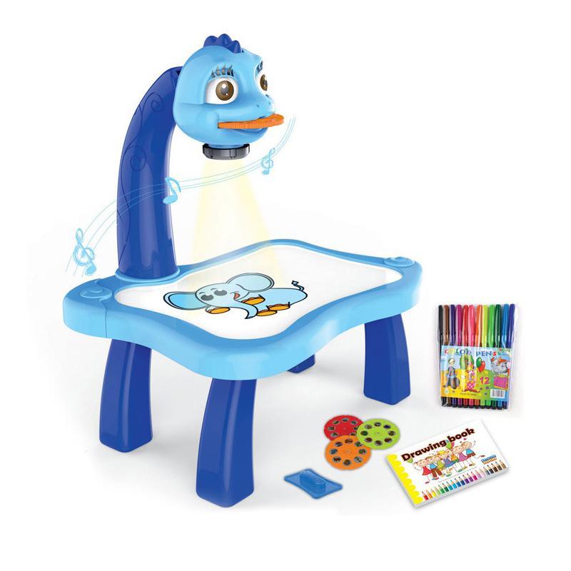 LED Drawing Projector with Music for Creative Kids - ArtBuddy-Blue-Nora Luxe