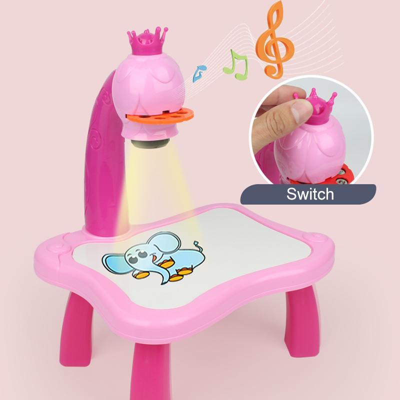 LED Drawing Projector with Music for Creative Kids - ArtBuddy-Pink-Nora Luxe