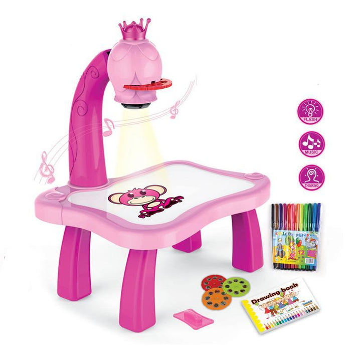 LED Drawing Projector with Music for Creative Kids - ArtBuddy-Pink-Nora Luxe