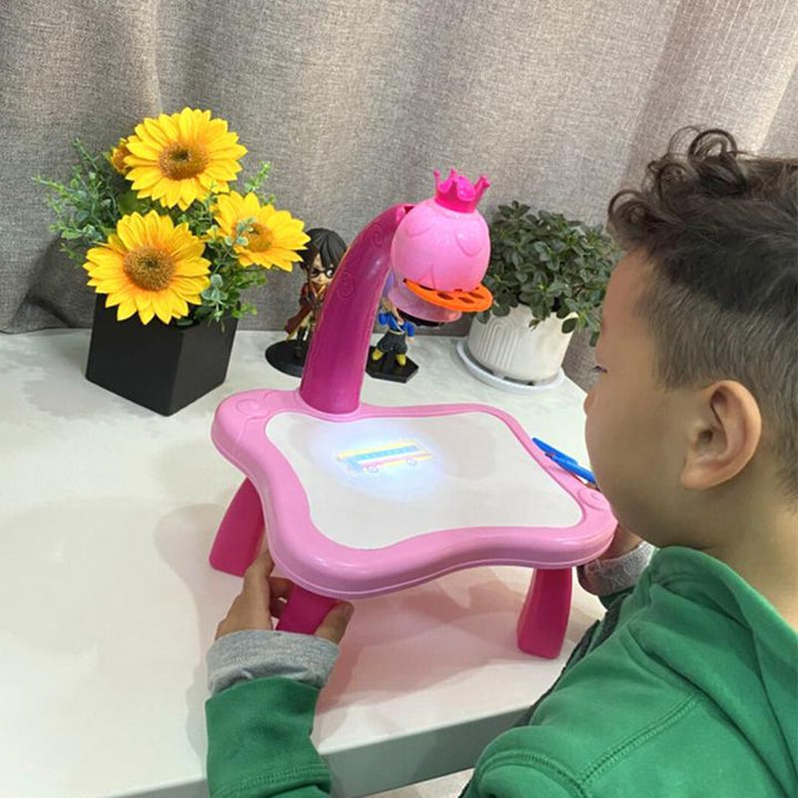 LED Drawing Projector with Music for Creative Kids - ArtBuddy-Pink-Nora Luxe