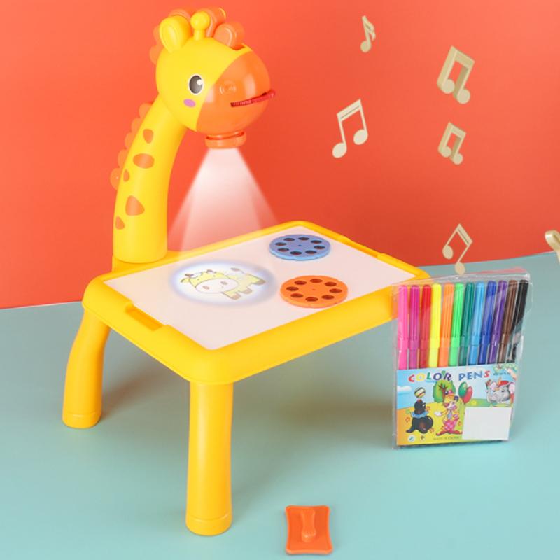 LED Drawing Projector with Music for Creative Kids - ArtBuddy-Pink-Nora Luxe
