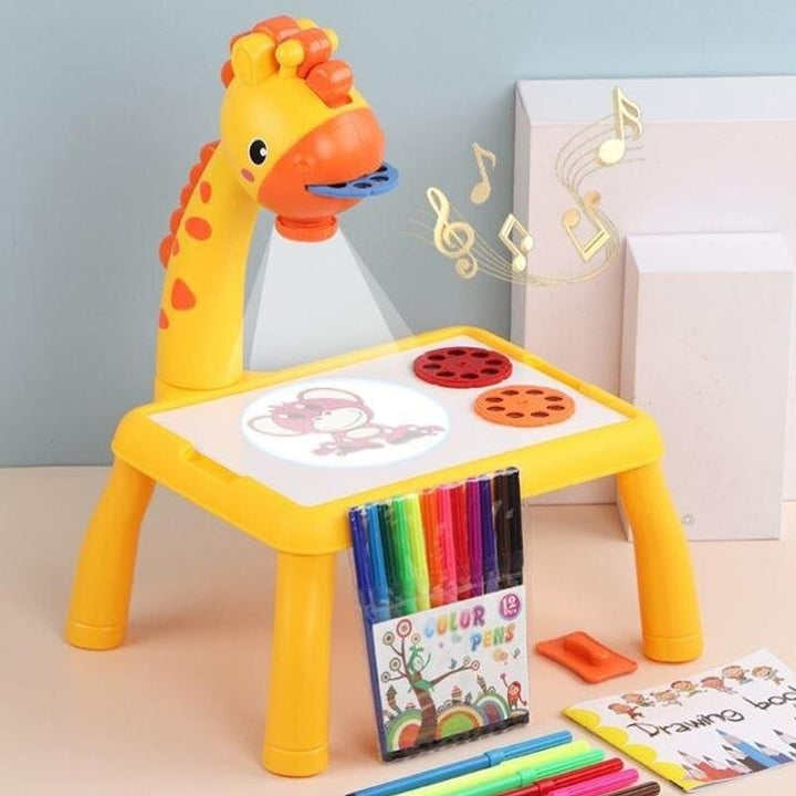 LED Drawing Projector with Music for Creative Kids - ArtBuddy-Yellow-Nora Luxe