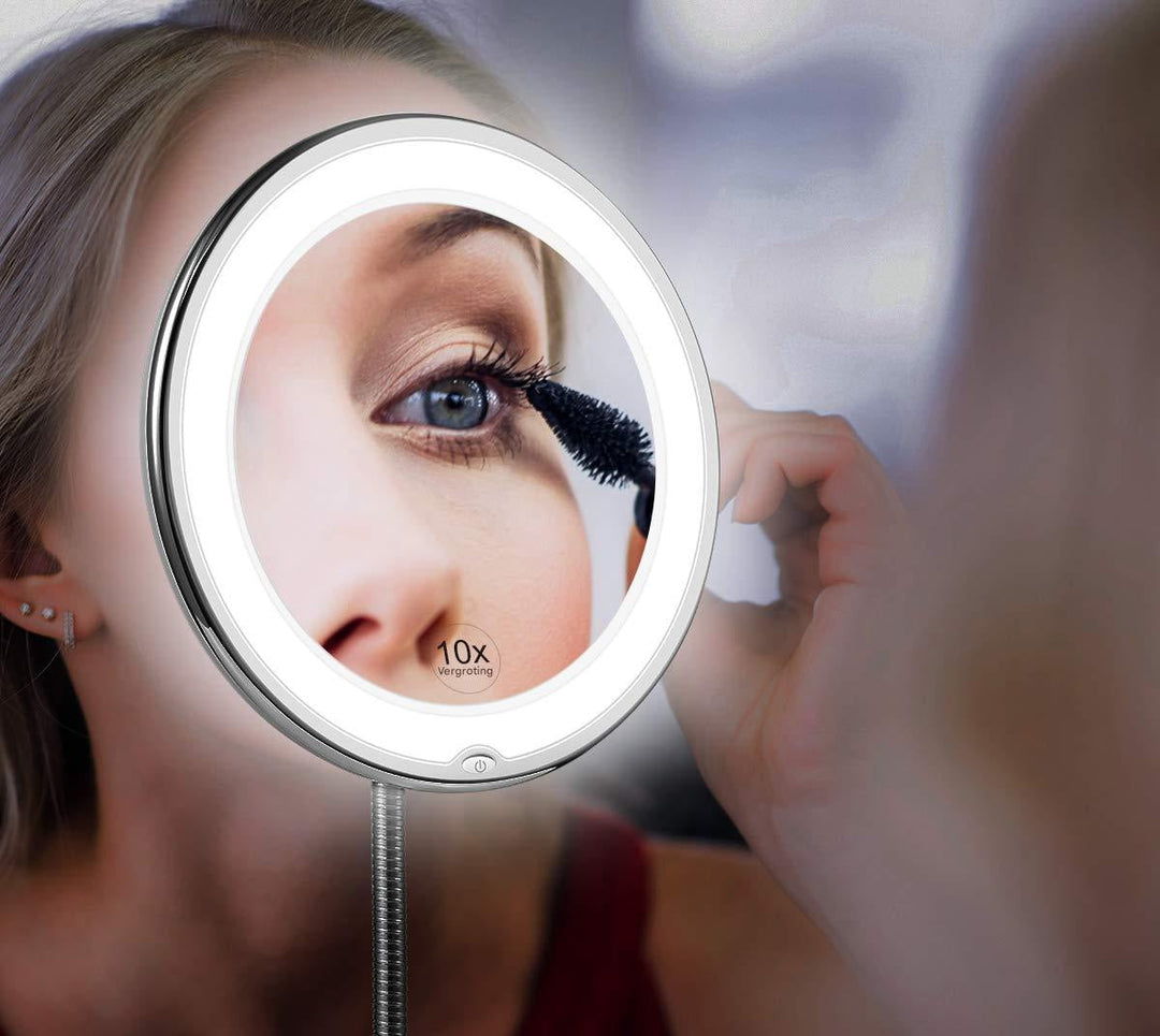 LED Magnifying Mirror with Flexible Gooseneck – Claravue-The Livary