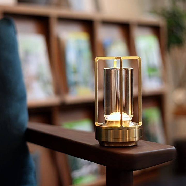 LED Mood Lamp in Japanese Style – Hana-Gold-Style A-The Livary