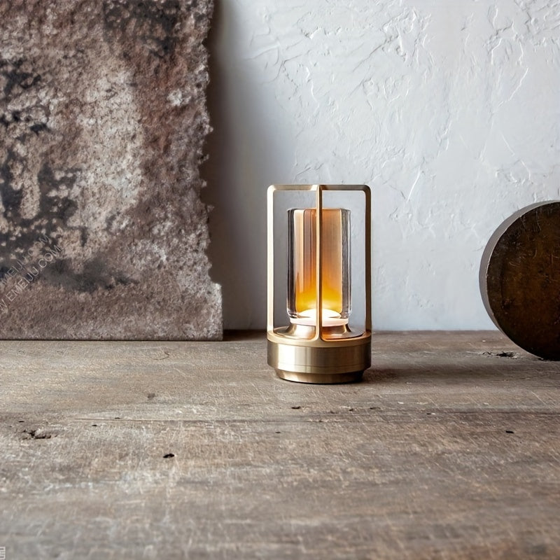 LED Mood Lamp in Japanese Style – Hana-Gold-Style A-The Livary