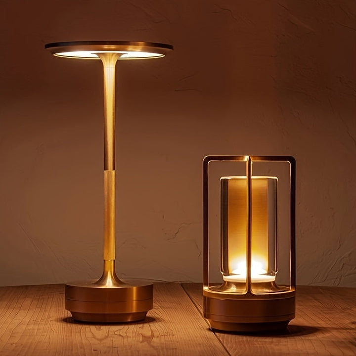 LED Mood Lamp in Japanese Style – Hana-Gold-Style A-The Livary