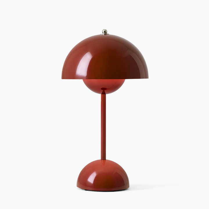 LED Table Lamp - LumiSphere-Reddish Brown-Nora Luxe