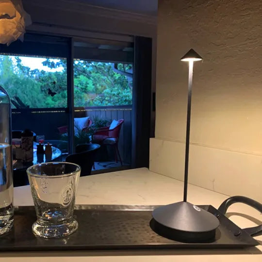 LED Table Lamp - TranquilGlow-White-Nora Luxe