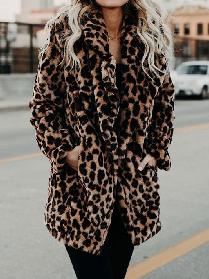 Leopard Print Women's Winter Coat - Sofia-Panther-S-Nora Luxe