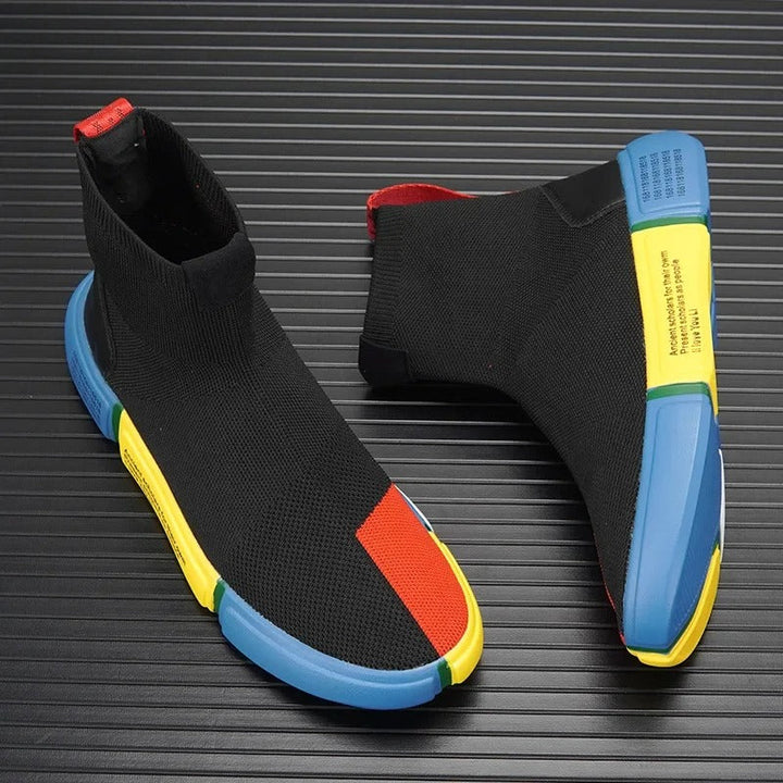 Light men's sneakers in sock style – Maverick-6-Nora Luxe