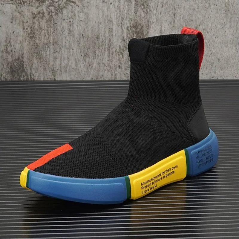 Light men's sneakers in sock style – Maverick-6-Nora Luxe