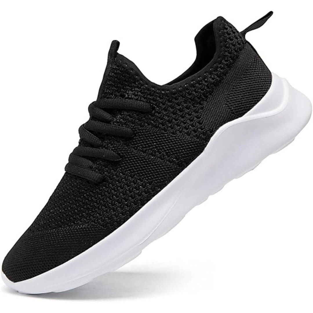 Light Mode Sneakers for Sports and Workouts - Jesse-Black/White-3.0-Nora Luxe