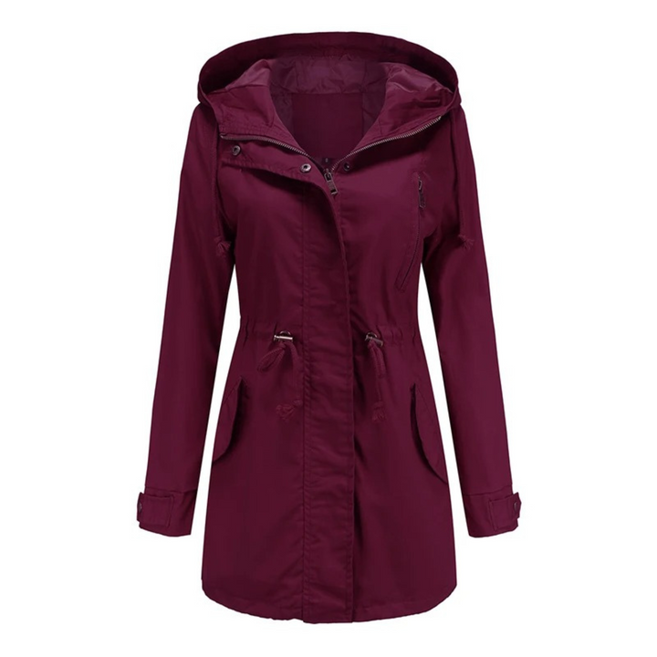 Light & Stylish Women's Summer Jacket with Long Fit – Amira-Red-S-Nora Luxe