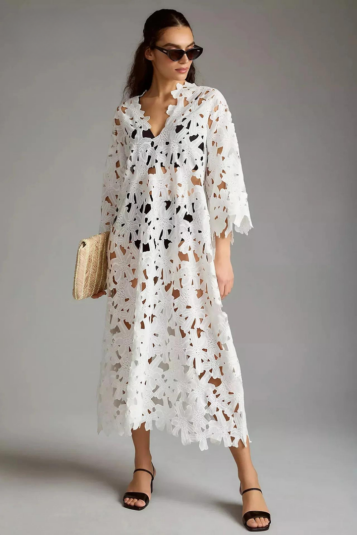Light Summer Maxi Dress – Maribel-White-S-State of Style