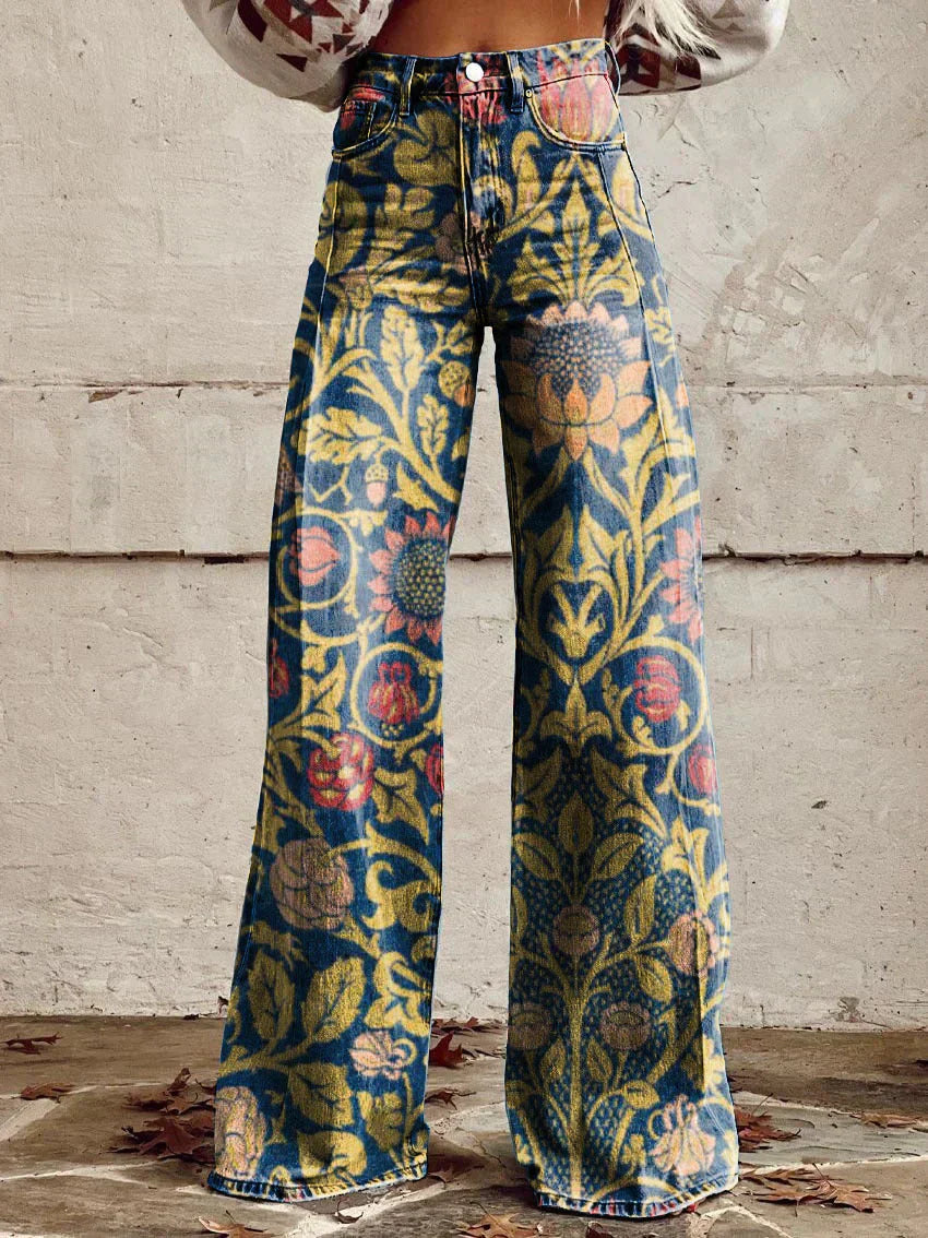 Lightweight Long Ladies Trousers - Lina-Dark Blue-S-Nora Luxe