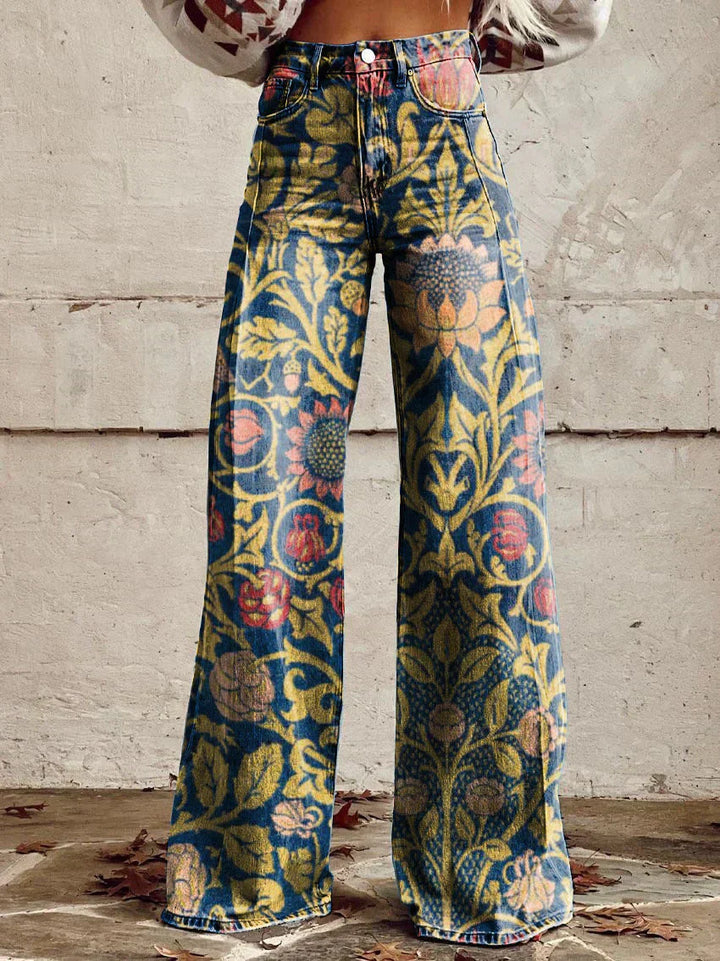 Lightweight Long Ladies Trousers - Lina-Dark Blue-S-Nora Luxe