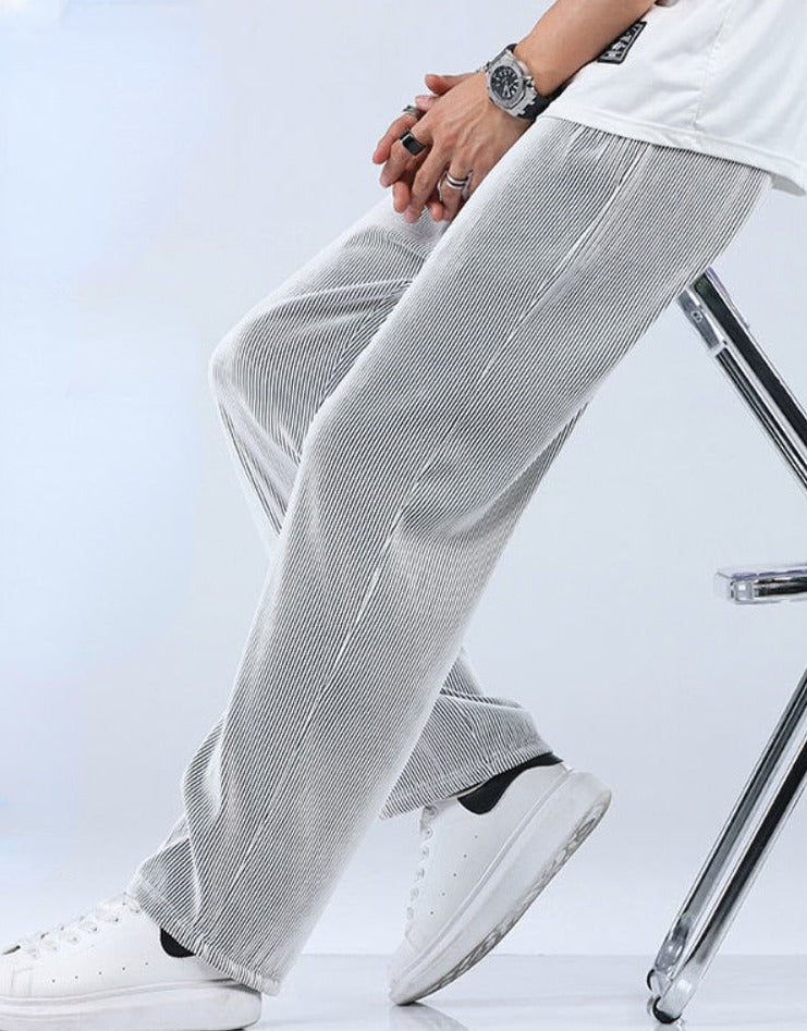 Lightweight Men's Casual Trousers – Fabio-Black-S-Nora Luxe