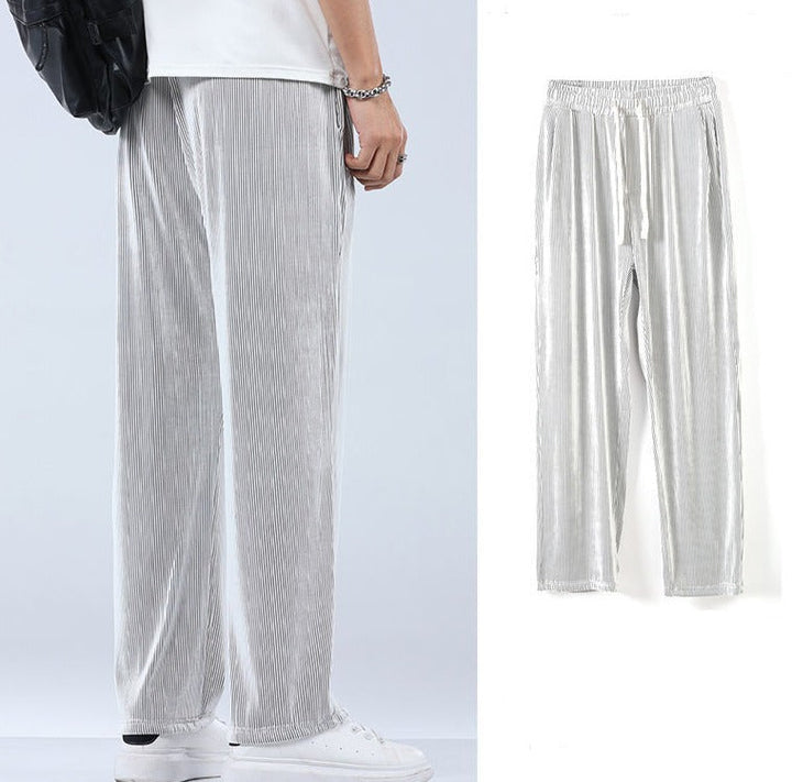 Lightweight Men's Casual Trousers – Fabio-Black-S-Nora Luxe