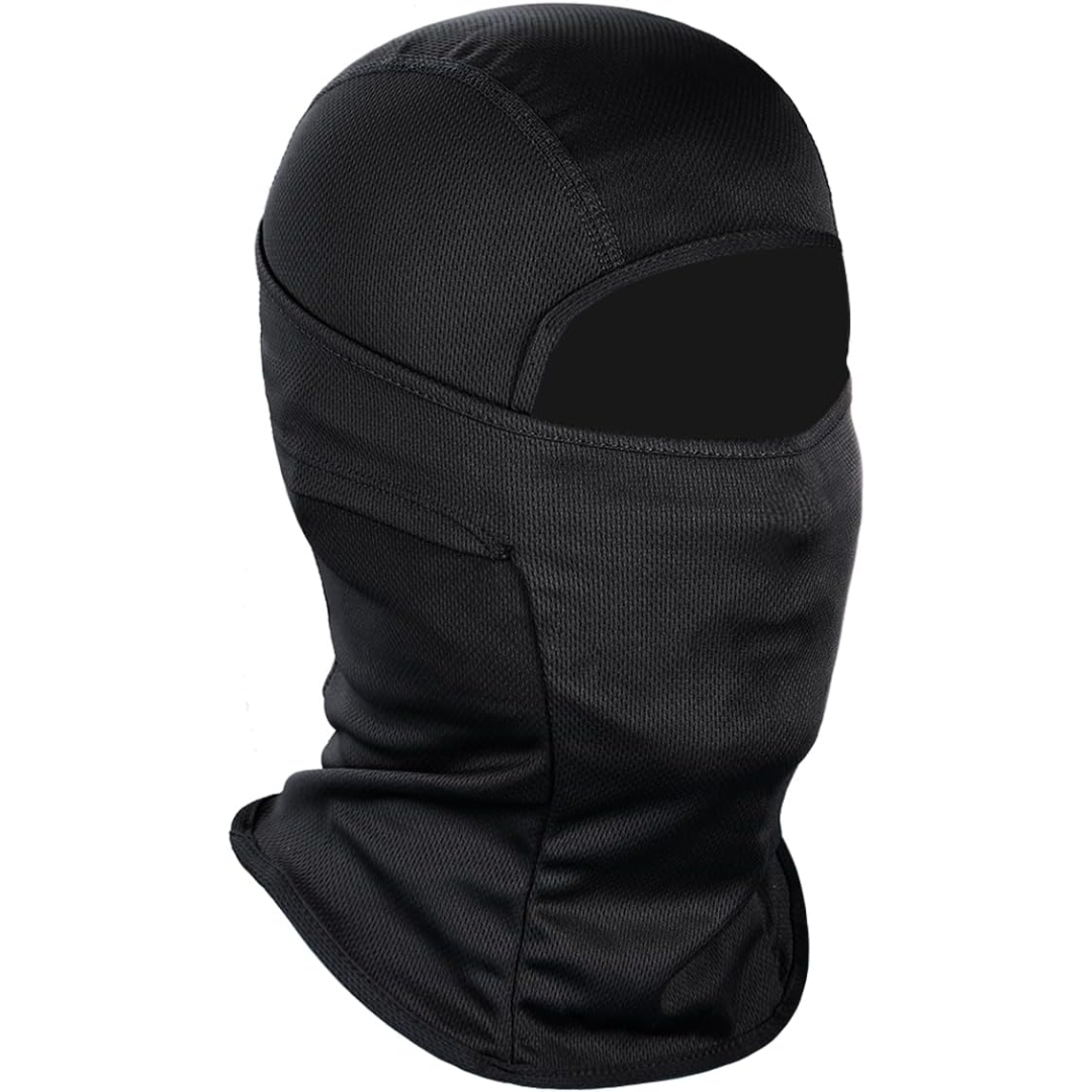Lightweight Ski Mask with UV Protection - AlpineShield-Black-Nora Luxe