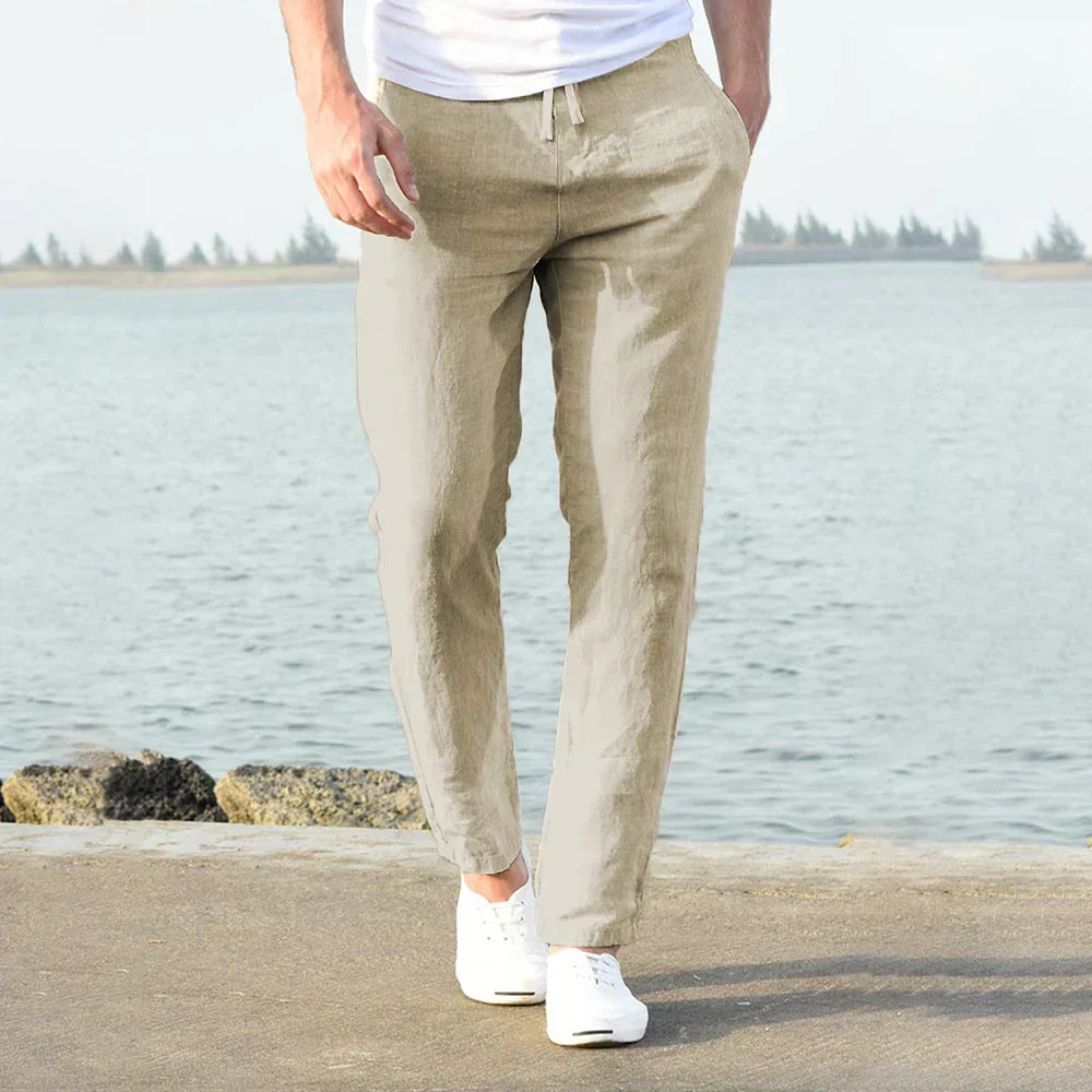 Linen Trousers for Men - Brian-Linen-S-Nora Luxe