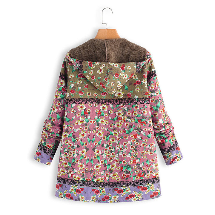 Long Ladies Teddy Coat with Hood - Seraphina-Blue-S-Nora Luxe