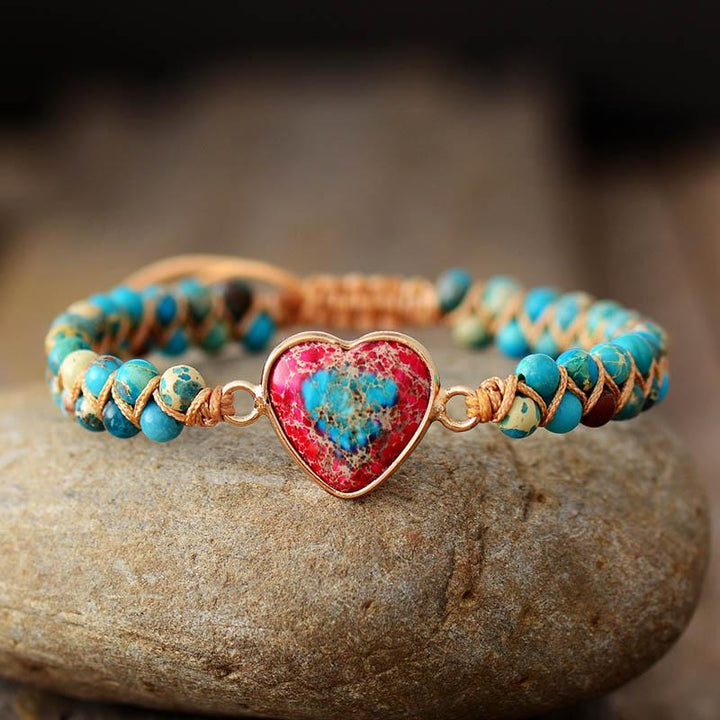 Love Band Jasper Bracelet - Amélie-Red-Nora Luxe