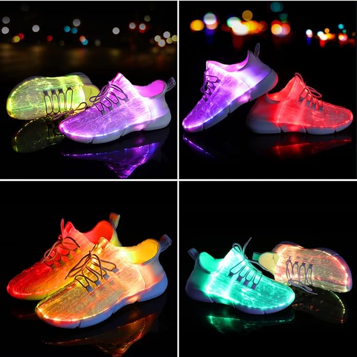 Luminous Light-Up Shoes - GlowKicks-5.5-Nora Luxe