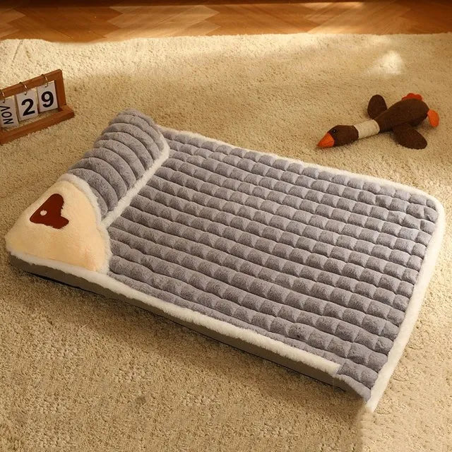 LUXE WINTER DOG MAT - WARM FLEECE SOFA FOR SMALL AND MEDIUM DOGS-Gray-Nora Luxe