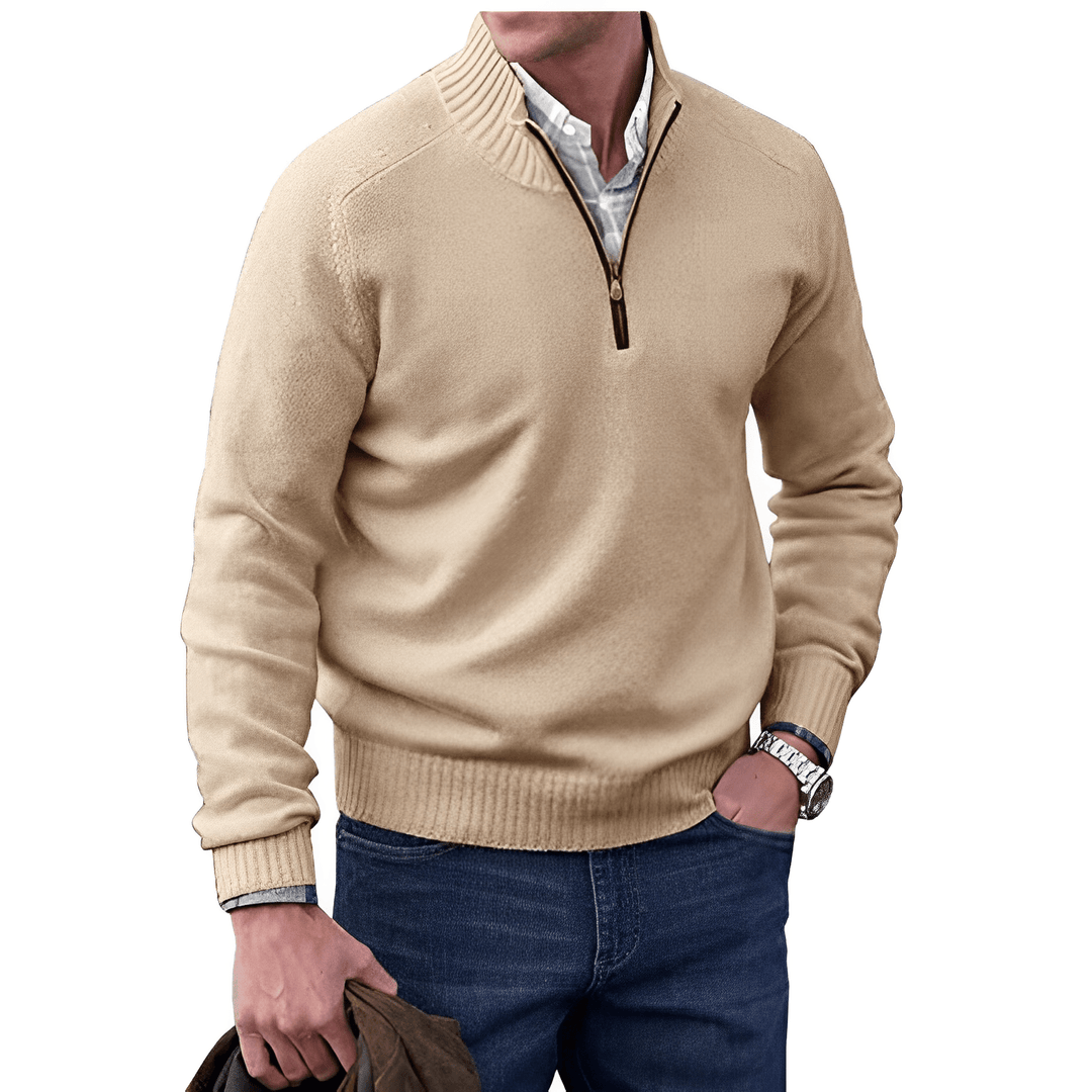 Luxurious and Comfortable Men's Sweater - Logan-Brown-M-Nora Luxe