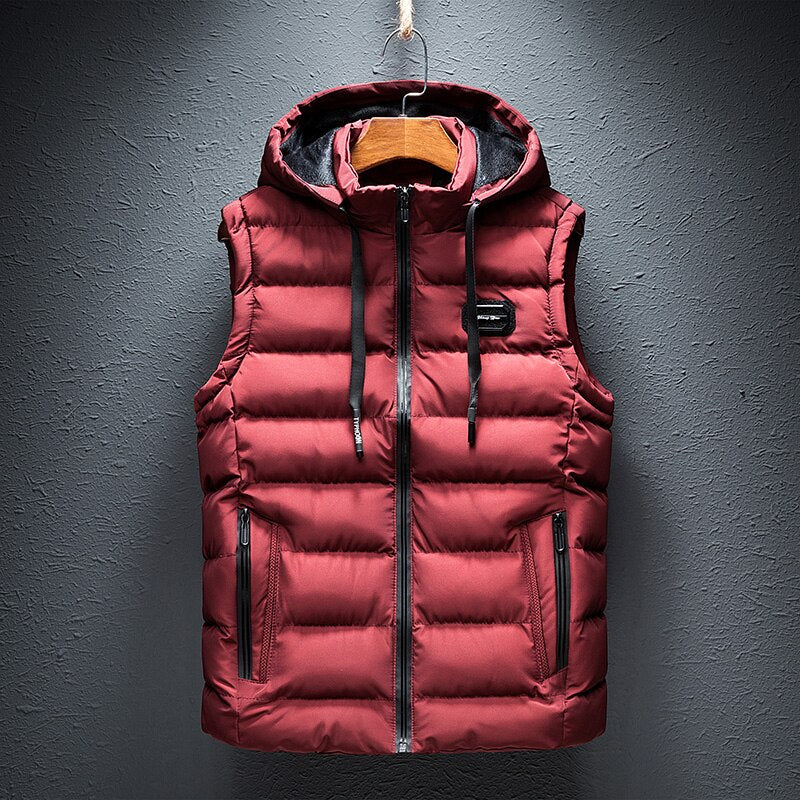 Luxurious Autumn Bodywarmer - Valdemar-Red-XS-Nora Luxe